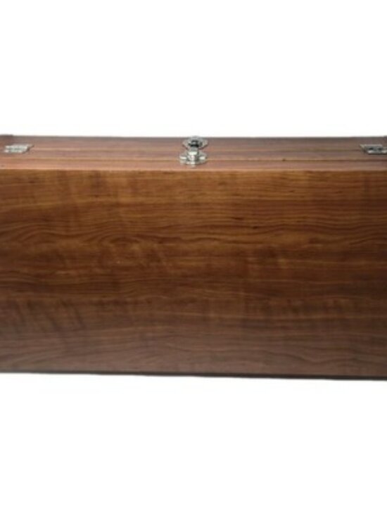 Vintage Folding Optical Sales Rep Display Case 144 Slot Eyeglass Sunglasses Wood